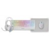 Pacote de jogos Mars Gaming MCP124PROWES/ Teclado + Rato óptico + Fones de ouvido + Rato pad/ Branco