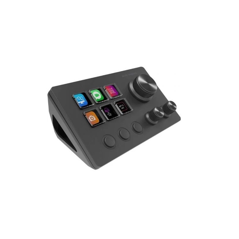 Control Deck Mars Gaming MSD-TWO/ 6 Teclas LCD/ 3 Ruedas/ 3 Botones/ Negro