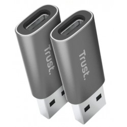 Adaptador Trust Calyx USB 3.2 GEN2 / USB Tipo C Fêmea - USB Macho