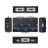 Comutador KVM Nanocable 10.12.0001/ PC - CPU: 2 VGA + 2 USB + 4 JACK 3.5 / CONSOLE: 2 USB + VGA + 2 JACK 2.5/ 1,4m