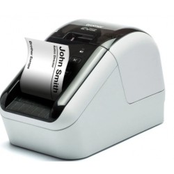 Impressora de etiquetas Brother QL-810WC/ Térmica/ Largura da etiqueta 62 mm/ USB-WiFi/ Branca e preta