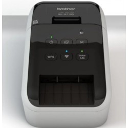 Impressora de etiquetas Brother QL-810WC/ Térmica/ Largura da etiqueta 62 mm/ USB-WiFi/ Branca e preta