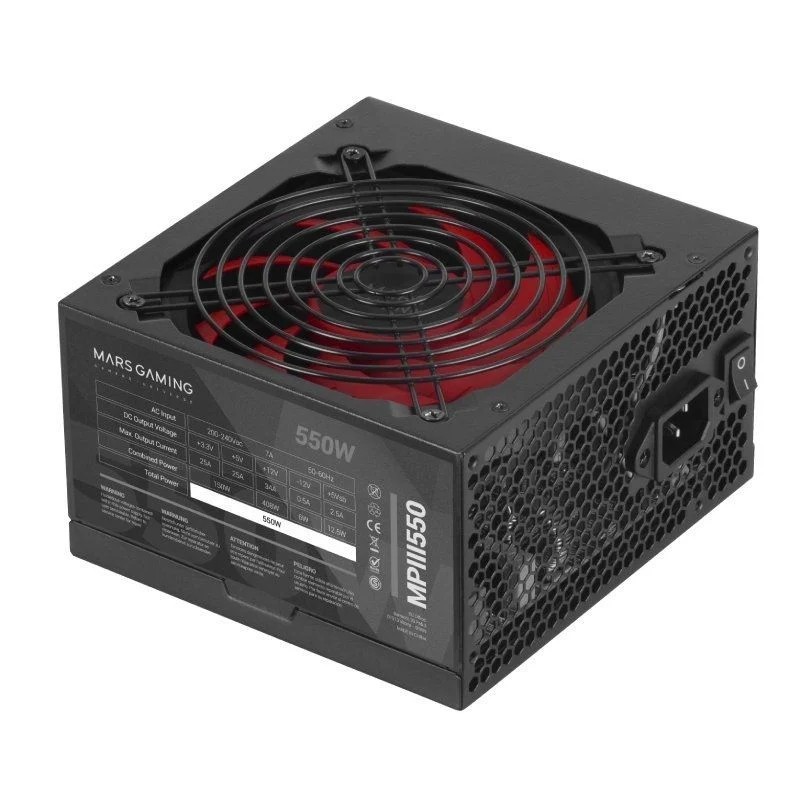 Fonte de alimentação Mars Gaming MPIII550/ 550 W