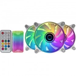 Pacote 3 Ventiladores Mars Gaming MF-3DKITW