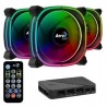 Pacote com 3 ventiladores Aerocool Astro 12 Pro