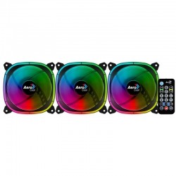 Pacote com 3 ventiladores Aerocool Astro 12 Pro