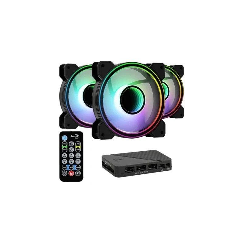 Pacote 3 Aerocool Mirage 12 ARGB Pro