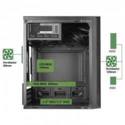 Caixa Minitorre Anima AC5500 com fonte de alimentação de 500 W
