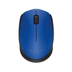 Mouse sem fio Logitech B170 /1000 DPI/ Preto/Azul
