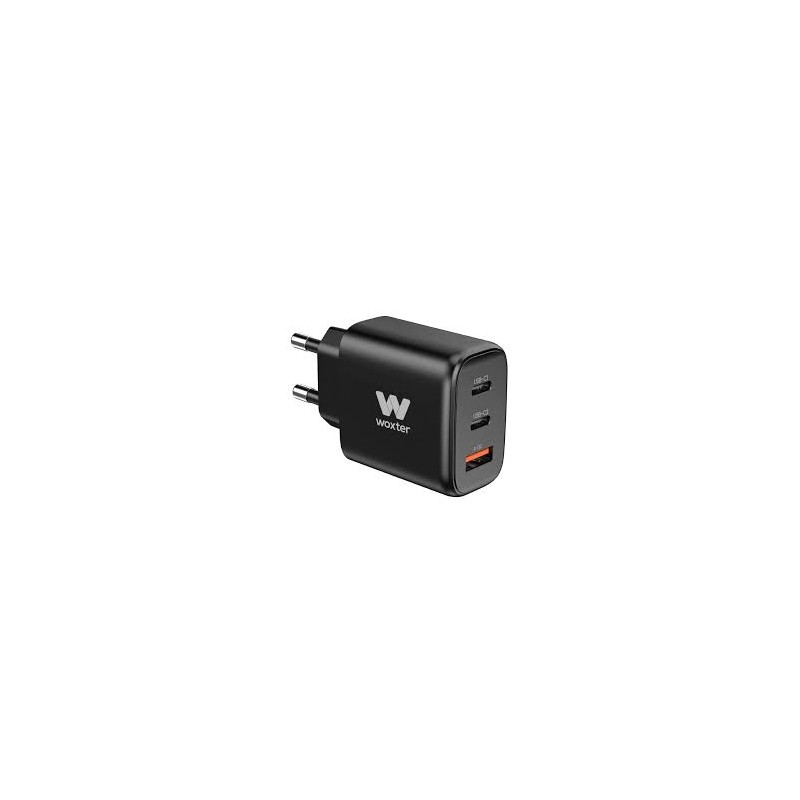 Cargador de Pared Woxter PE26-176/ 2xUSB Tipo-C + Cable USB Tipo-C/ 1xUSB/ 65W