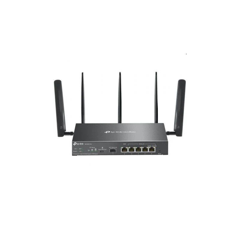 TP-Link Omada ER706W-4G Roteador VPN 4G/ WiFi 6/ 3000Mbps/ 2.4GHz 5GHz/ 5 Antenas/ WiFi 802.1Q