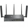 TP-Link Omada ER706W-4G Roteador VPN 4G/ WiFi 6/ 3000Mbps/ 2.4GHz 5GHz/ 5 Antenas/ WiFi 802.1Q
