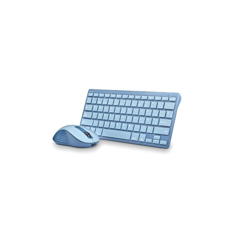 Teclado y Ratón Inalámbricos NGS Fantasy Kit Blue/ Azul